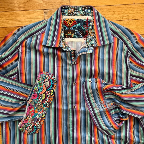 Robert Graham Shirts Robert Graham Button Shirt Flip Cuffs Collar